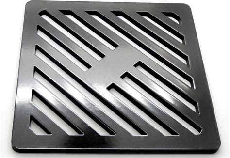 square drain box metal grid|metal drain covers for driveways.